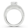 Bellagio Halo Lab-Grown Diamond Ring - Detail View - Vowmira lab-grown diamond jewelry