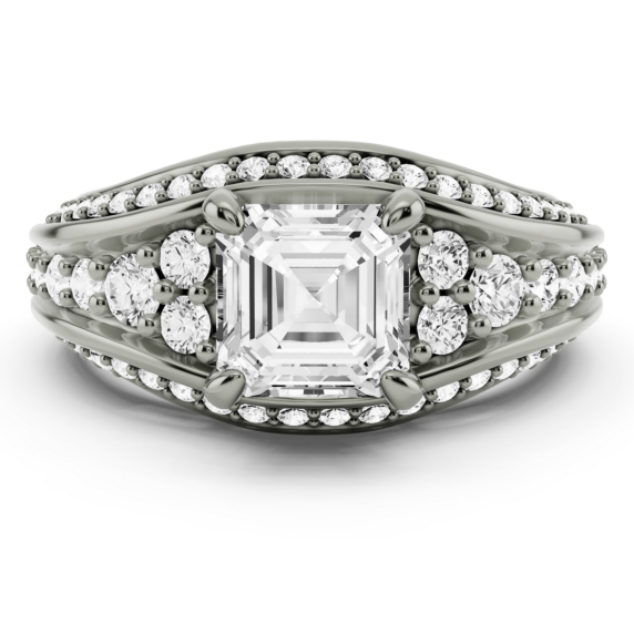 Bellagio Halo Lab-Grown Diamond Ring - Main View - Vowmira lab-grown diamond jewelry