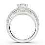 Bellagio Cushion Cut Lab-Grown Diamond Ring - Side View - Vowmira lab-grown diamond jewelry