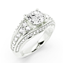 Bellagio Cushion Cut Lab-Grown Diamond Ring - Detail View - Vowmira lab-grown diamond jewelry