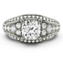 Bellagio Cushion Cut Lab-Grown Diamond Ring - View 2 - Vowmira lab-grown diamond jewelry