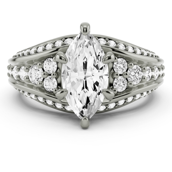 Bellagio Marquise Cut Lab-Grown Diamond Ring - Main View