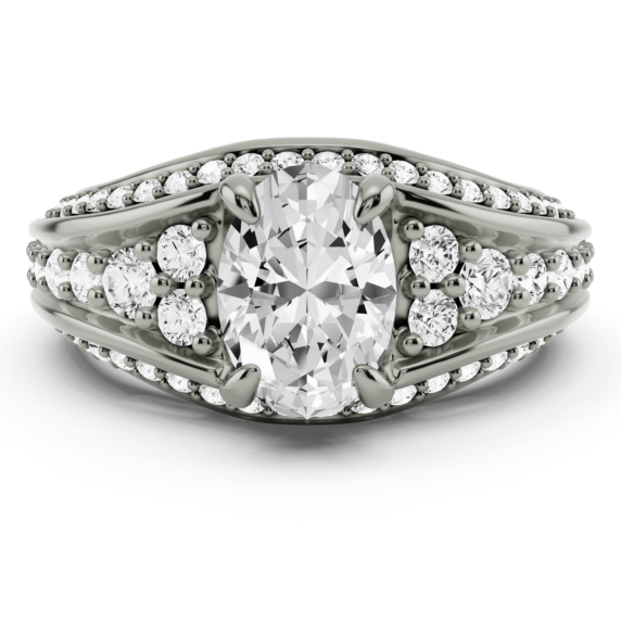 Bellagio Oval Lab-Grown Diamond Ring - Main View