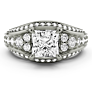 Bellagio Princess Cut Lab-Grown Diamond Ring - Detail View
