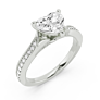 Ascona Heart Cut Lab-Grown Diamond Ring - View 2