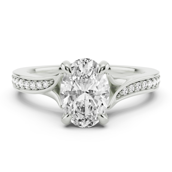 Ascona Oval Lab-Grown Diamond Ring - Main View - Vowmira lab-grown diamond jewelry
