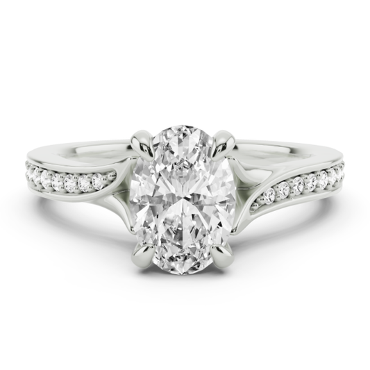 Ascona Oval Lab-Grown Diamond Ring - Main View - Vowmira lab-grown diamond jewelry