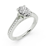 Ascona Oval Lab-Grown Diamond Ring - View 2