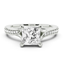 Ascona Princess Cut Lab-Grown Diamond Ring - Side View