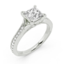 Ascona Princess Cut Lab-Grown Diamond Ring - View 2 - Vowmira lab-grown diamond jewelry
