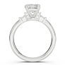 Alley Asscher Cut Lab-Grown Diamond Ring - Side View - Vowmira lab-grown diamond jewelry