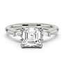 Alley Asscher Cut Lab-Grown Diamond Ring - View 2 - Vowmira lab-grown diamond jewelry