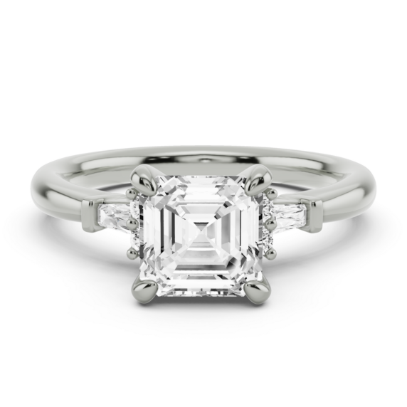 Alley Asscher Cut Lab-Grown Diamond Ring - Main View