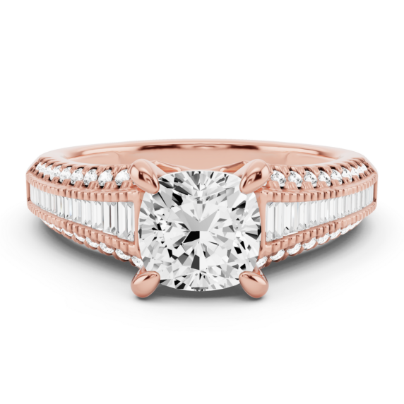 Bordeaux Lab-Grown Diamond Ring - Main View - Vowmira lab-grown diamond jewelry