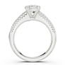 Bordeaux Cushion Cut Lab-Grown Diamond Ring - Side View - Vowmira lab-grown diamond jewelry