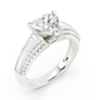 Bordeaux Heart Cut Lab-Grown Diamond Ring - Detail View - Vowmira lab-grown diamond jewelry