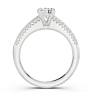 Bordeaux Oval Lab-Grown Diamond Ring - Side View - Vowmira lab-grown diamond jewelry