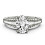 Bordeaux Oval Lab-Grown Diamond Ring - View 2