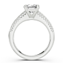 Bordeaux Princess Cut Lab-Grown Diamond Ring - Side View - Vowmira lab-grown diamond jewelry