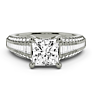 Bordeaux Princess Cut Lab-Grown Diamond Ring - View 2