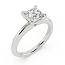 Stassi Princess Cut Lab-Grown Diamond Ring - Side View - Vowmira lab-grown diamond jewelry