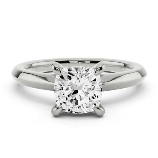 Lilla Cushion Cut Lab-Grown Diamond Ring - Main View - Vowmira lab-grown diamond jewelry