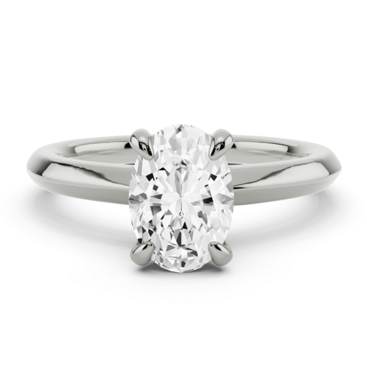 Lilla Oval Lab-Grown Diamond Ring - Main View - Vowmira lab-grown diamond jewelry