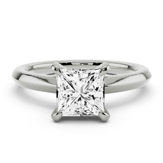 Lilla Princess Cut Lab-Grown Diamond Ring - Main View - Vowmira lab-grown diamond jewelry