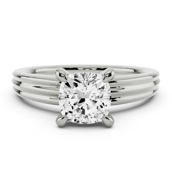 Mirella Cushion Cut Lab-Grown Diamond Ring - Main View
