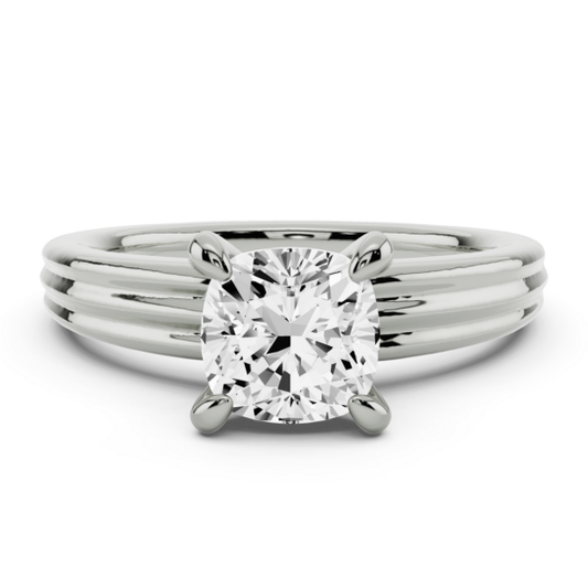 Mirella Cushion Cut Lab-Grown Diamond Ring - Main View - Vowmira lab-grown diamond jewelry