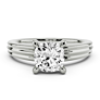 Mirella Cushion Cut Lab-Grown Diamond Ring - View 2 - Vowmira lab-grown diamond jewelry