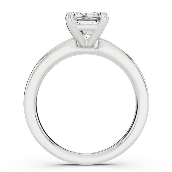 Mirella Princess Cut Lab-Grown Diamond Ring - Detail View - Vowmira lab-grown diamond jewelry