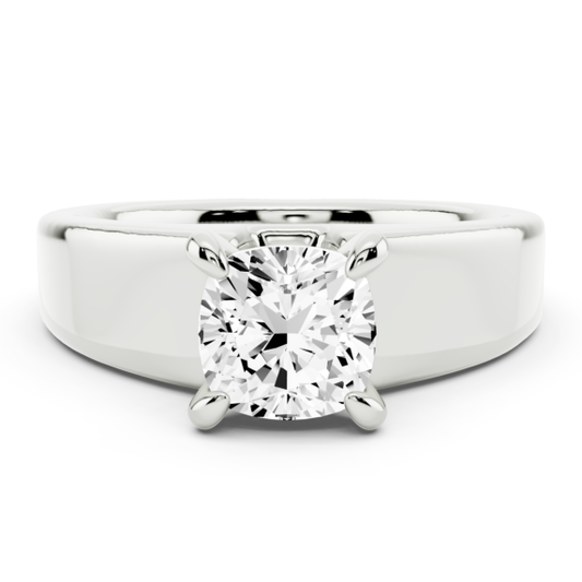 Alsace Cushion Cut Lab-Grown Diamond Ring - Main View - Vowmira lab-grown diamond jewelry
