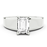 Alsace Emerald Cut Lab-Grown Diamond Ring - Side View