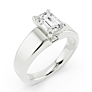 Alsace Emerald Cut Lab-Grown Diamond Ring - View 2
