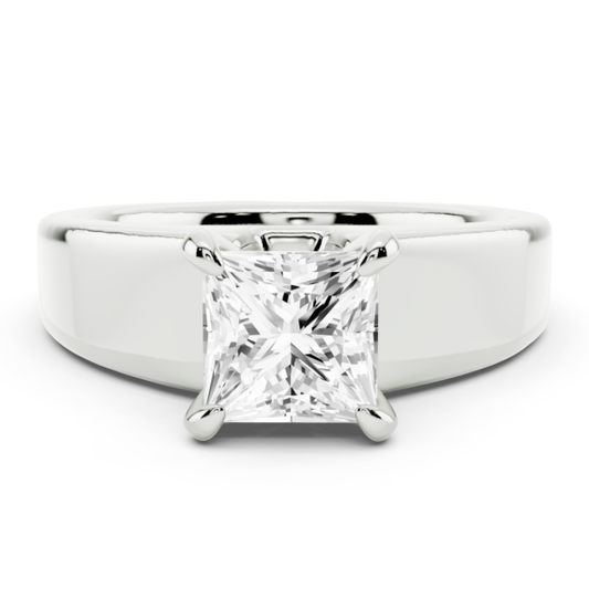 Alsace Princess Cut Lab-Grown Diamond Ring - Main View - Vowmira lab-grown diamond jewelry