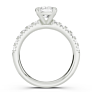 Vincenza Cushion Cut Lab-Grown Diamond Ring - Detail View