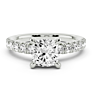 Vincenza Cushion Cut Lab-Grown Diamond Ring - Side View - Vowmira lab-grown diamond jewelry
