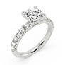 Vincenza Cushion Cut Lab-Grown Diamond Ring - View 2