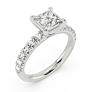 Vincenza Princess Cut Lab-Grown Diamond Ring - Side View