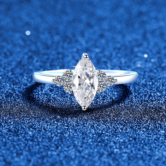 Vowmira 1 ct. marquise trefoil-cluster lab-grown diamond ring - exact SKU view