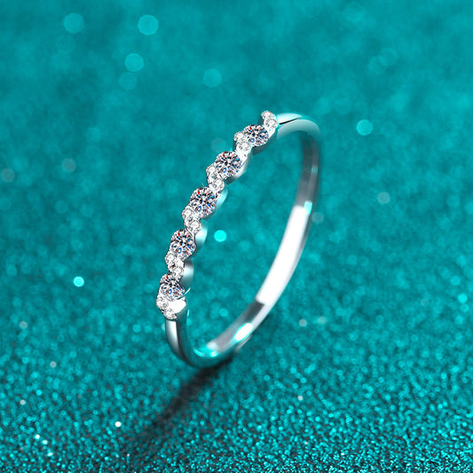Vowmira 1/2 ct. eleven-stone alternating wave lab-grown diamond band, exact 1688 SKU anchor