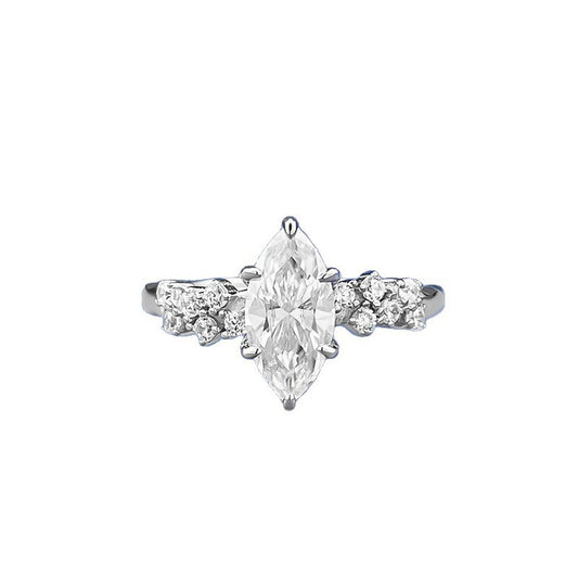 Vowmira Medusa 5 by 10 mm marquise-cut constellation-cluster lab-grown diamond ring, exact 1688 SKU