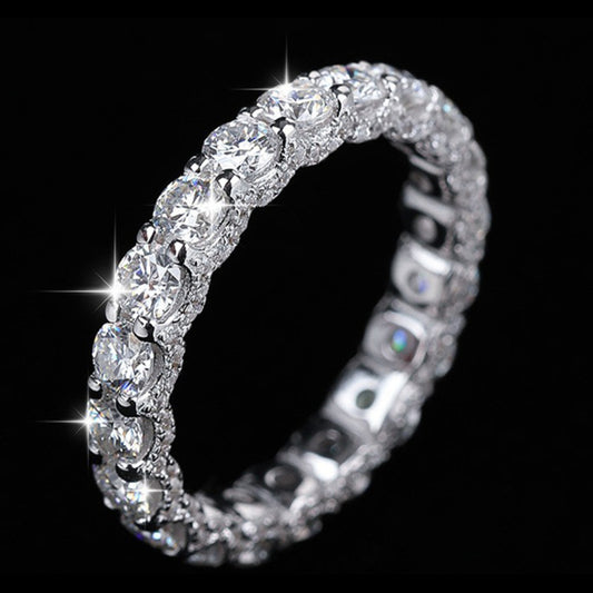 Vowmira Palmer oval-and-round pavé Cuban-link eternity band, exact 1688 supplier crop