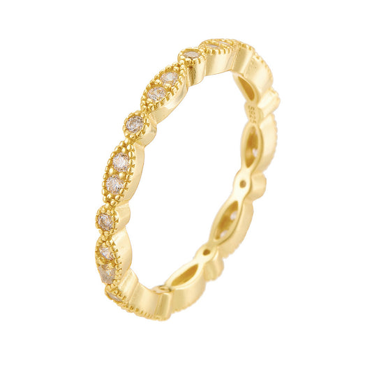 Vowmira Taylor gold-tone marquise-leaf round lab-grown diamond men's accent band, exact KR2896 SKU