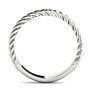 Basia Lab-Grown Diamond Band - Side View - Vowmira lab-grown diamond jewelry