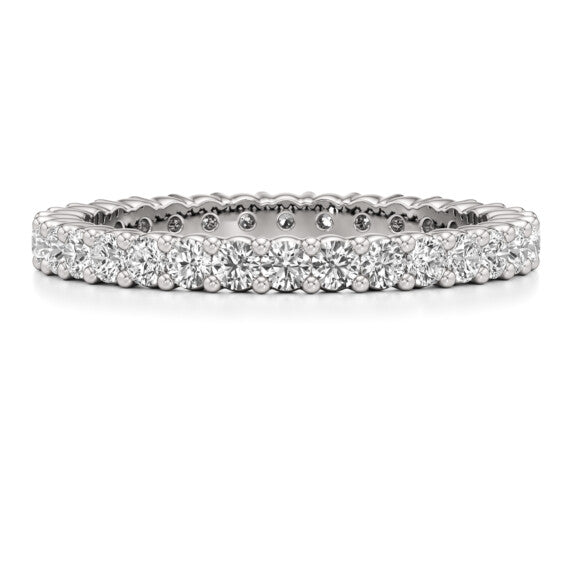 1 - 5 1/4 ct. Round Shared Prong Eternity Lab-Grown Diamond Band - Main View