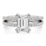 Bronwyn Lab-Grown Diamond Ring - Side View - Vowmira lab-grown diamond jewelry