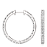 Caprice Inside Out Lab-Grown Diamond Hoops - Side View