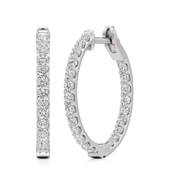 Gisele Inside Out Lab-Grown Diamond Hoops - Main View